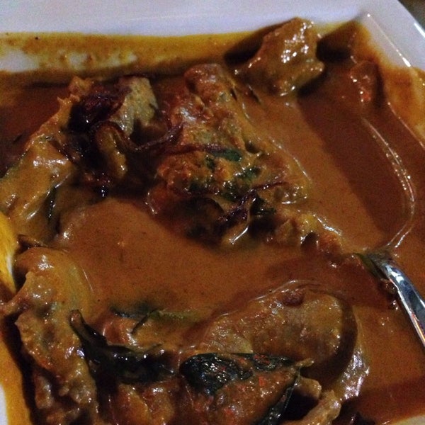 Beef Malaysian curry was yummy.