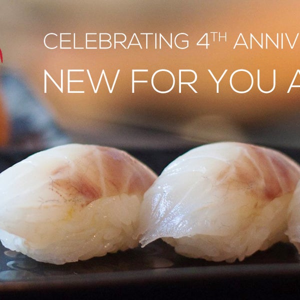 Srećan 4. rođendan! Vaš Fine sushi