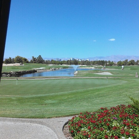 Photo taken at Desert Pines Golf Club and Driving Range by Zack N. on 8/9/2013
