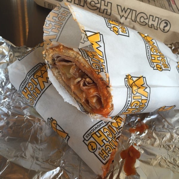 Photo taken at Which Wich? Superior Sandwiches by Eduardo B. on 1/23/2015