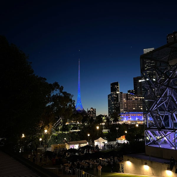 Photo taken at Federation Square by Nasser on 11/18/2023