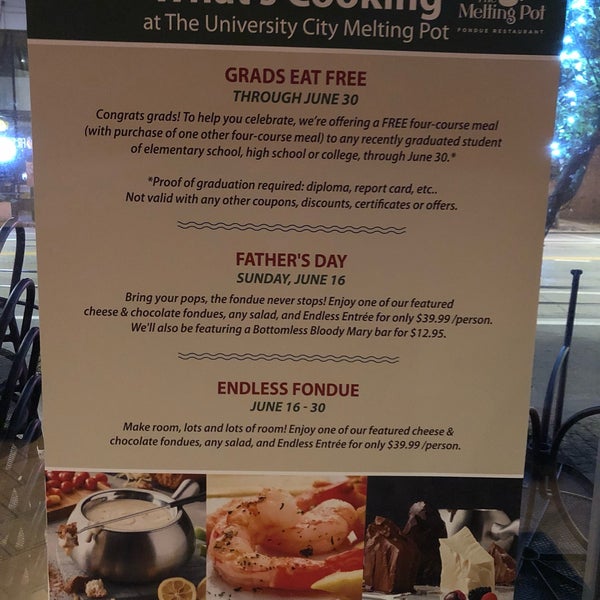 Melting Pot Restaurant Coupon