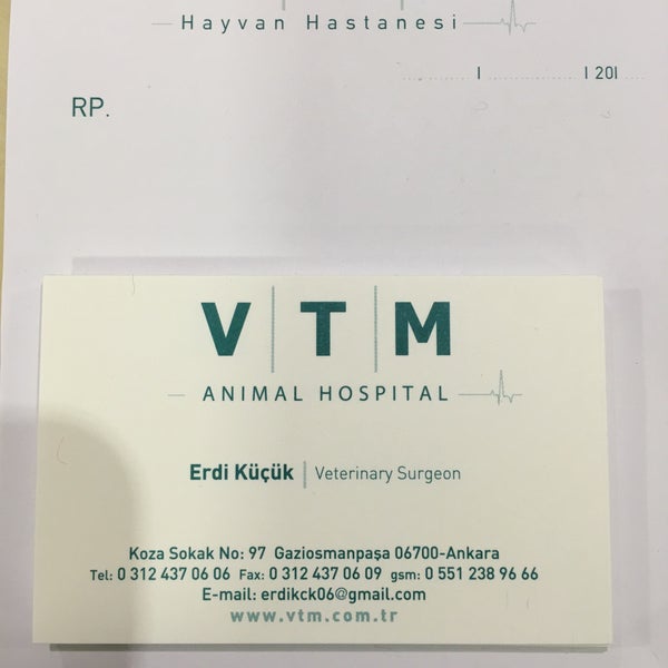 Foto tomada en VTM - Hayvan Hastanesi  por Vildan M. el 2/17/2016