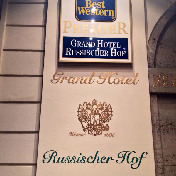 Photo taken at Best Western Premier Grand Hotel Russischer Hof by Andreas R. on 2/4/2014