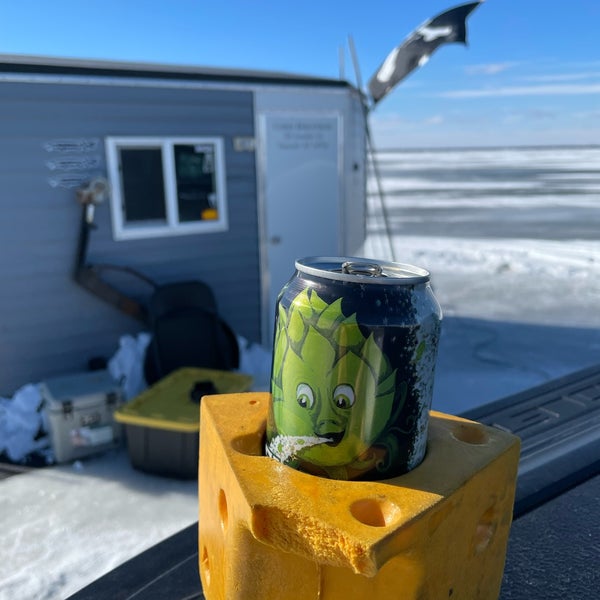 Sturgeon Spearing Shanty Middle Of Lake Winnebago