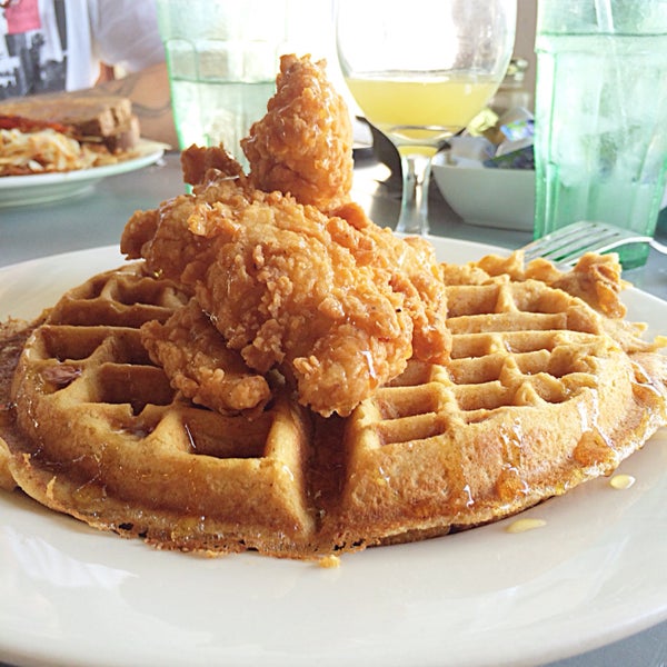 Chicken and waffles is the way to go! If you haven't experienced the taste, now is the time 👍