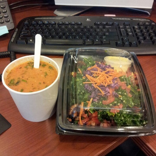 My favorite salad is the All Hail Kale, New favorite soup is their basil tomato...Ah-mazing!