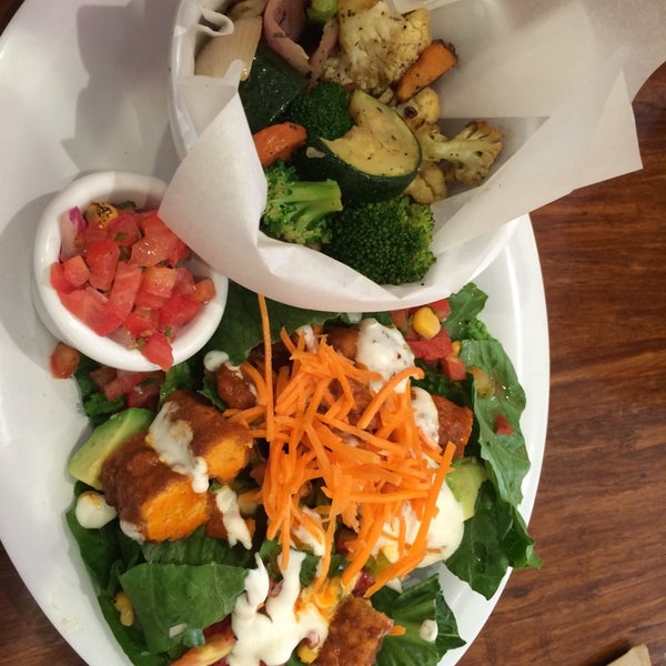 Photo taken at Veggie Grill by Tianna S. on 6/26/2014
