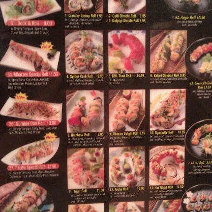 Miso sushi menu best sale