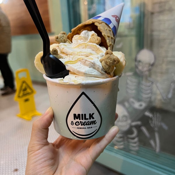 Milk and shop cream bar