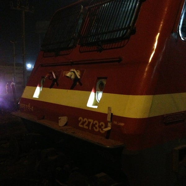 Photo taken at Mughalsarai Railway Station by Veeraj A. on 12/20/2012