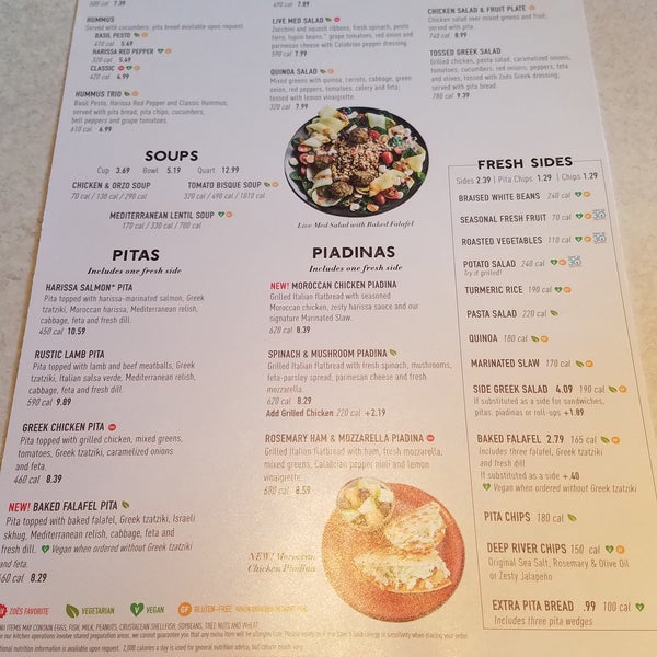 Zoes Kitchen Menu Nutrition Live Med Salad Dandk Organizer