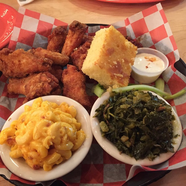 Wings were good and the collard greens. Seems like they changed their mac n cheese its better
