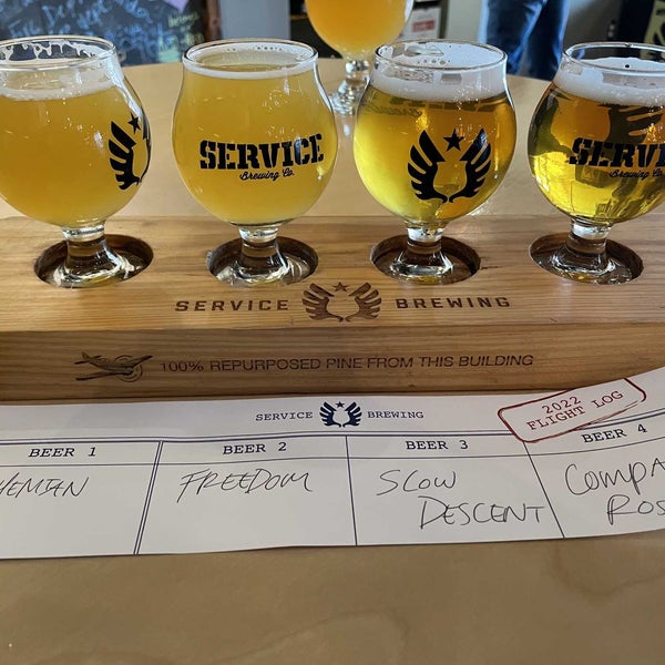 Photo taken at Service Brewing Co by Mike N. on 3/11/2022
