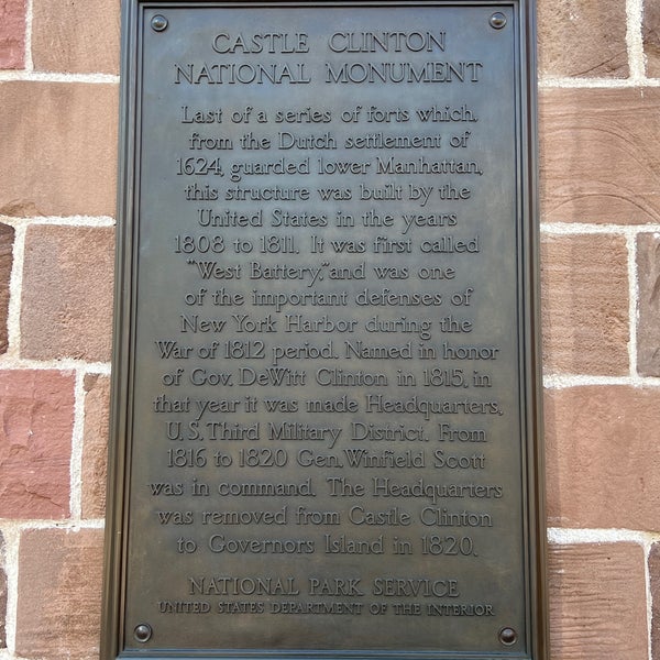 Photo taken at Castle Clinton National Monument by Gabriele M. on 10/6/2022