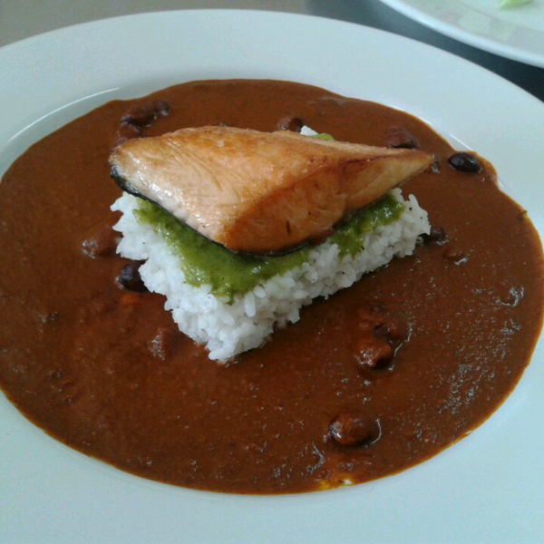 Salmon en Mole de Arandanos!!!