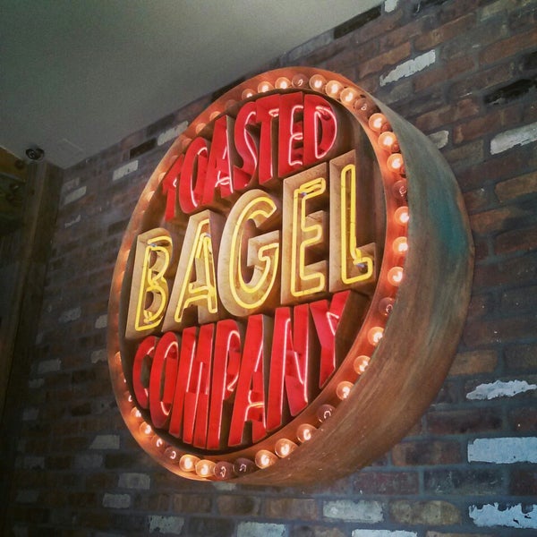 Photo taken at Toasted Bagelry &amp; Deli by Karla V. on 10/17/2013