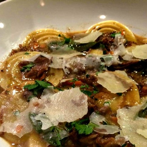 The Italian corzetti pasta is as authentic as your grandma who never left the homeland. In fact, she would be shocked to learn this is not made from the Italian pub down the road from her.