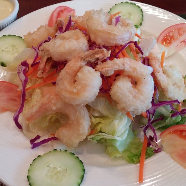 Blue Mint Shrimp Salad: amazing presentation, very fresh, shrimp and sauce are awesome.  The special sauce is a family recipe, so you won't find it anywhere else.  Absolutely delicious!!!