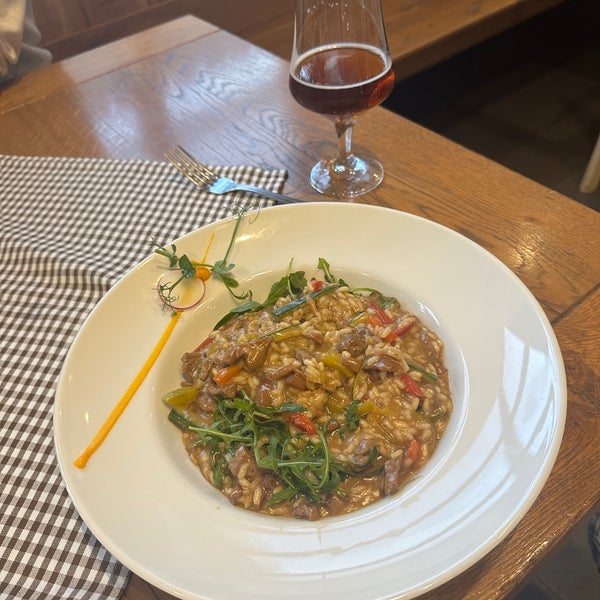 The beef & veggie risotto 👌