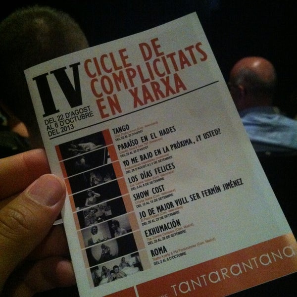 Photo taken at Teatre Tantarantana by Jon G. on 9/1/2013