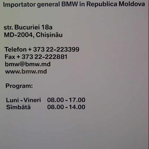 Photo taken at BMW Moldova by Slavic on 6/25/2013