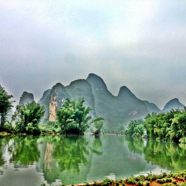 Photo taken at Yangshuo Mountain Retreat by Jens S. on 5/18/2013