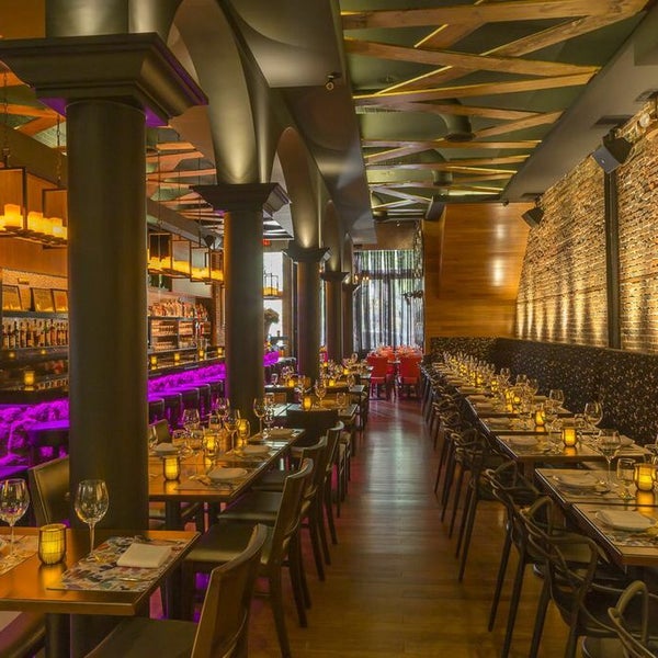 Tables are set for dinner, are you in a mood for Spanish tapas?