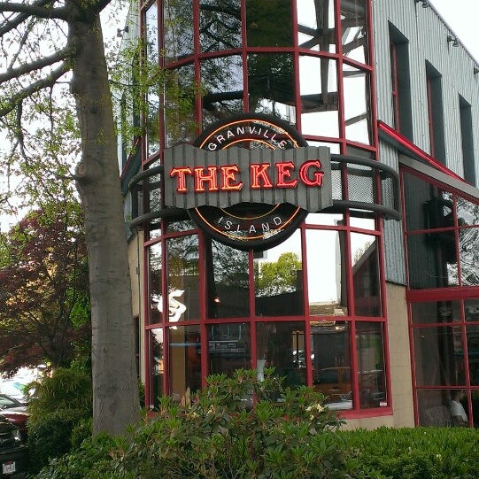 Photo taken at The Keg Steakhouse + Bar - Granville Island by Vic T. on 5/10/2013
