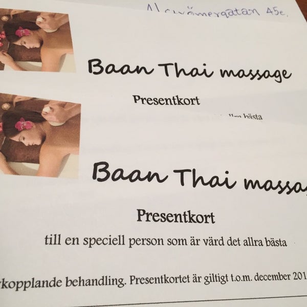 Baan thai massage