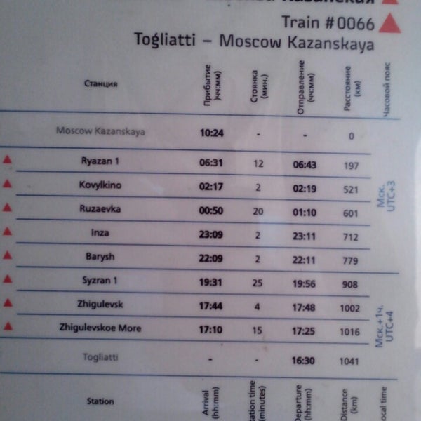 Сколько на поезде до тольятти