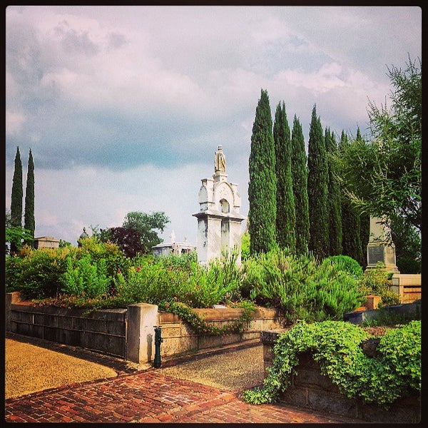 Photo taken at Oakland Cemetery by Traci S. on 6/11/2013