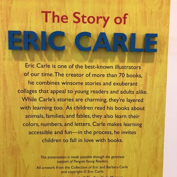 Photo prise au The Eric Carle Museum Of Picture Book Art par Christopher M. le1/11/2020