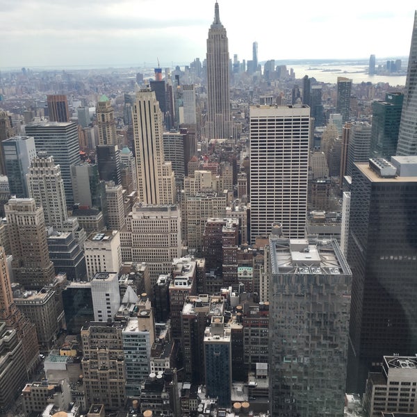 Photo taken at Top of the Rock Observation Deck by Louise D. on 3/25/2016