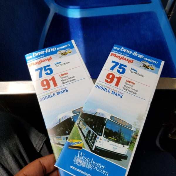 Bee Line Bus Map Photos At Bee-Line Bus Route 13 / 61 / 75 At Purchase Street / T. Fremd Ave  (Rye) - 1 Tip