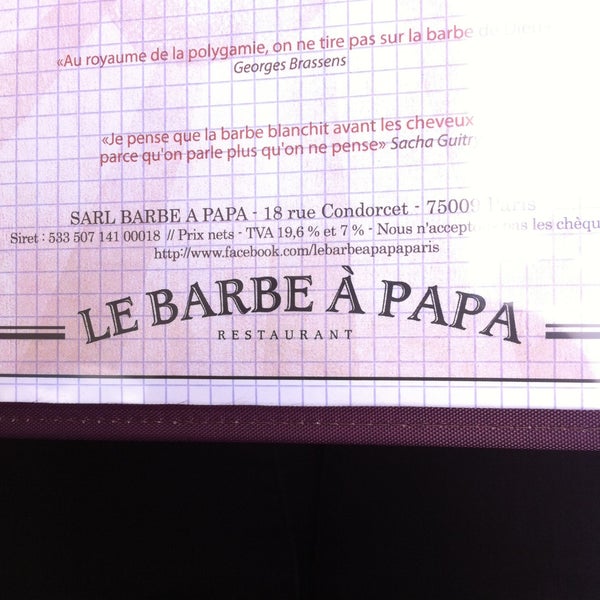 รูปภาพถ่ายที่ Le Barbe à Papa โดย Flo  เมื่อ 5/5/2013
