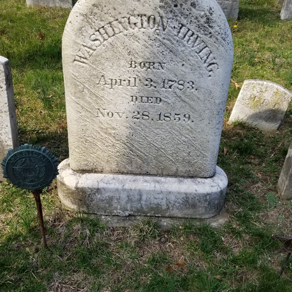 Photo taken at Sleepy Hollow Cemetery by Lora K. on 4/14/2018