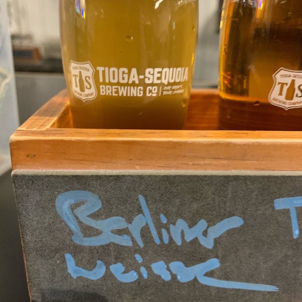 Photo taken at Tioga-Sequoia Brewing Company by Jeffrey K. on 10/30/2019