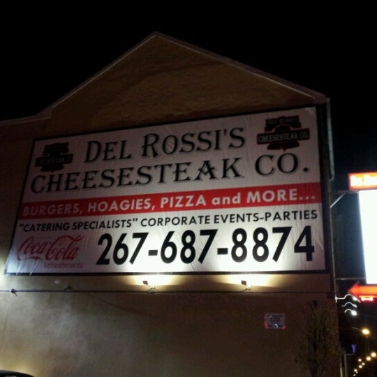 Снимок сделан в Del Rossi&#39;s Cheesesteak Co пользователем Brendan P. 11/10/2012