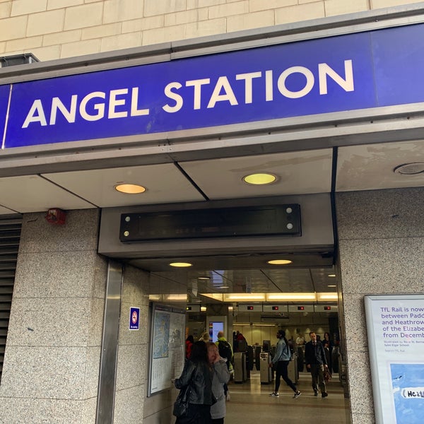 Angel london. Ангел в метро.