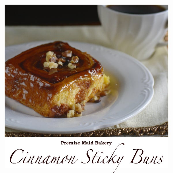 Freshly Baked Cinnamon Sticky Buns Every Friday.   Hurry in before they are all gone!