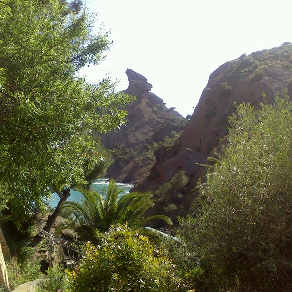 Photo taken at Calanque de Figuerolles by Nelly L. on 5/19/2013