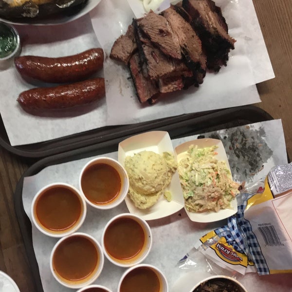 Mueller's is true Texas BBQ. The room is smokey, the brisket is moist, and the community is welcoming. A great spot for lunch out of city limits Get their early once the meat runs out they're closed.
