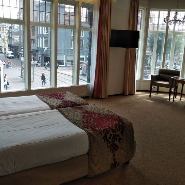 You get a free cell phone to utilize as a GPS, and to make free international phone calls!  The rooms are incredible!  This will be my usual hotel when visiting Amsterdam.