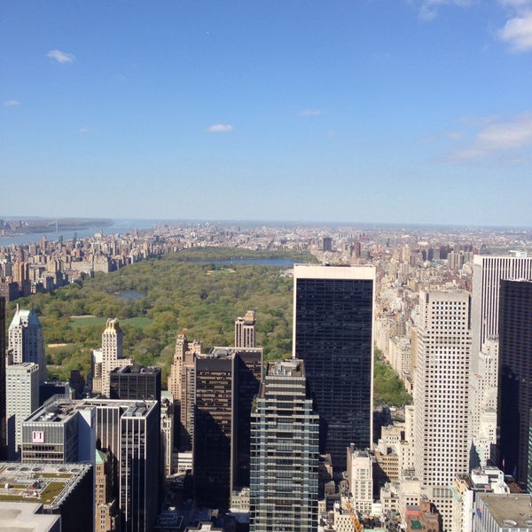 Photo taken at Top of the Rock Observation Deck by Takeshi A. on 5/1/2013