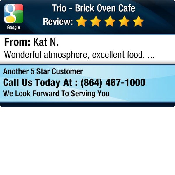 Foto tomada en Trio - A Brick Oven Cafe  por Trio - A Brick Oven Cafe el 7/9/2014