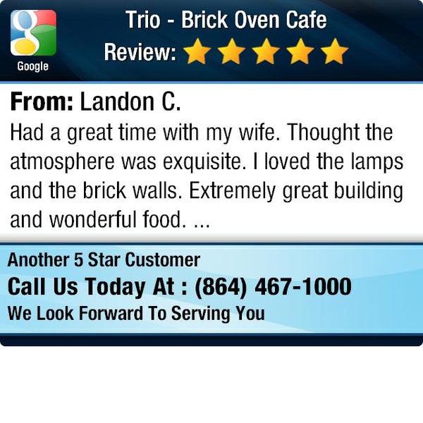 7/11/2014에 Trio - A Brick Oven Cafe님이 Trio - A Brick Oven Cafe에서 찍은 사진