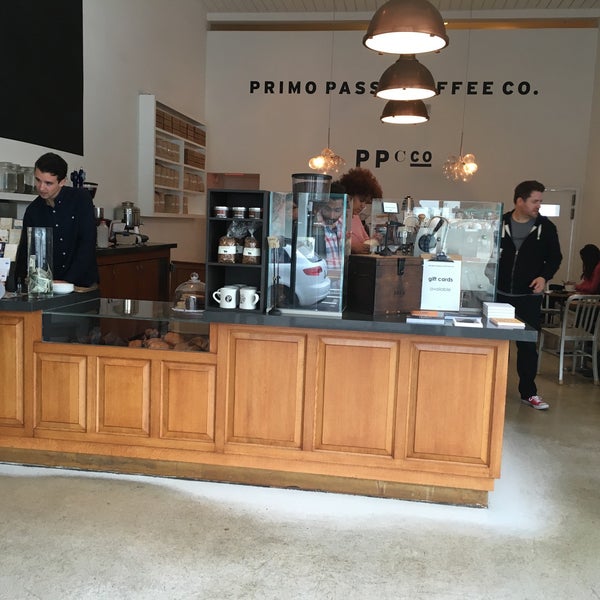 Photo taken at Primo Passo Coffee Co. by Joe H. on 3/5/2016