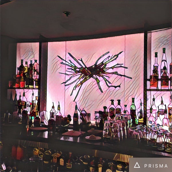 Cocktails in a sexy dark bar