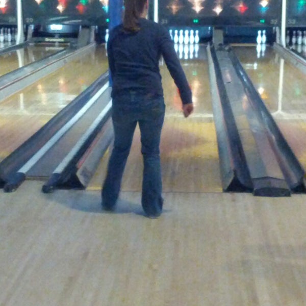 Photo taken at Palace Bowling &amp; Entertainment Center by Adam T. on 2/24/2013